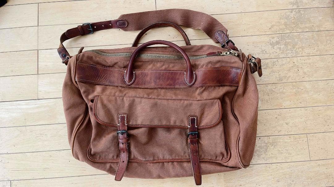 RRL☆ボストンバック☆ブラウン☆中古