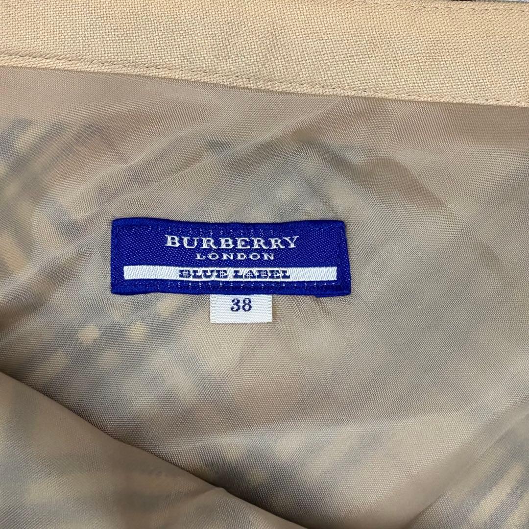 バーバリーブルーレーベル　膝丈ノヴァチェックスカート