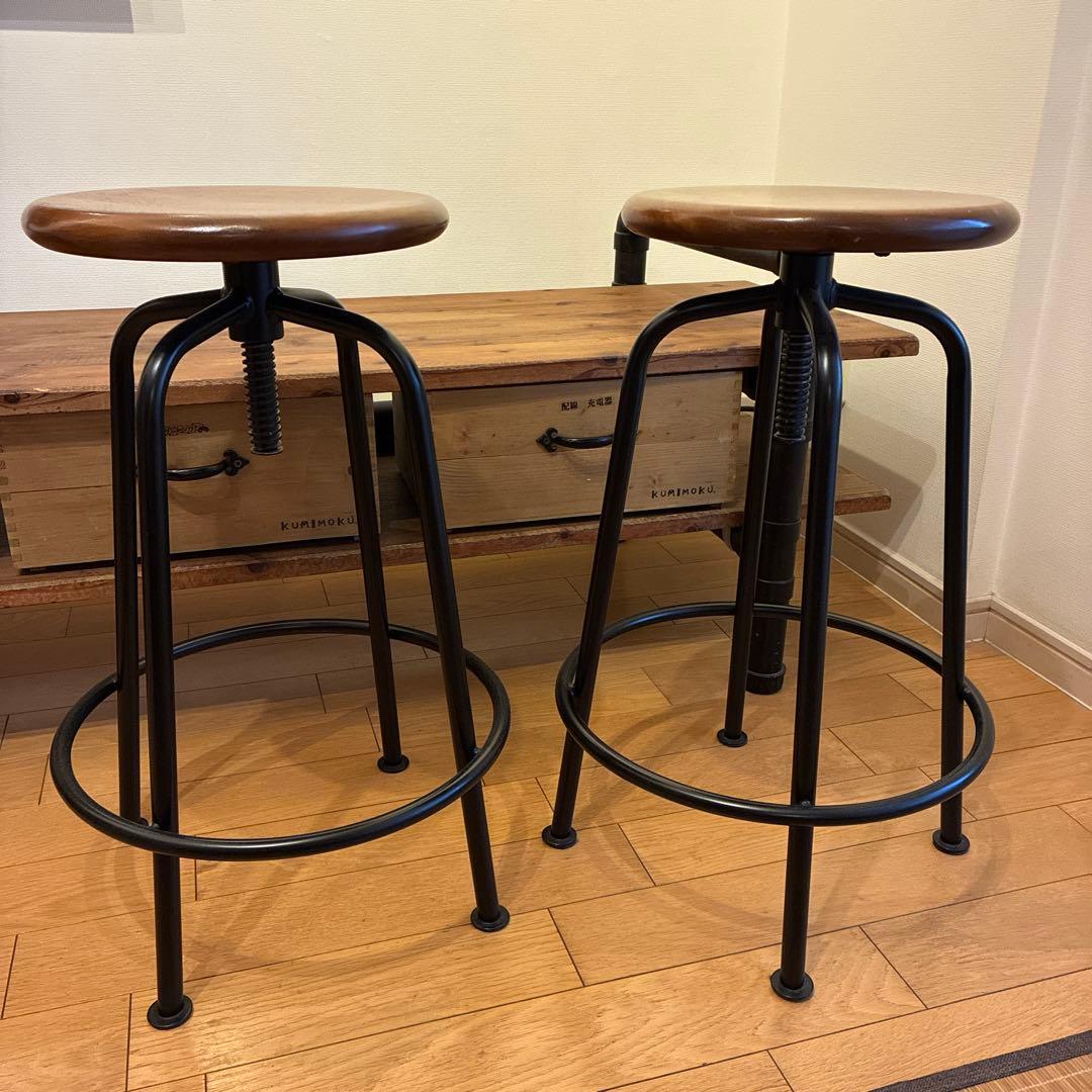 【たく】送料込みniko and 高さ調整可能なスツール※単品販売可能