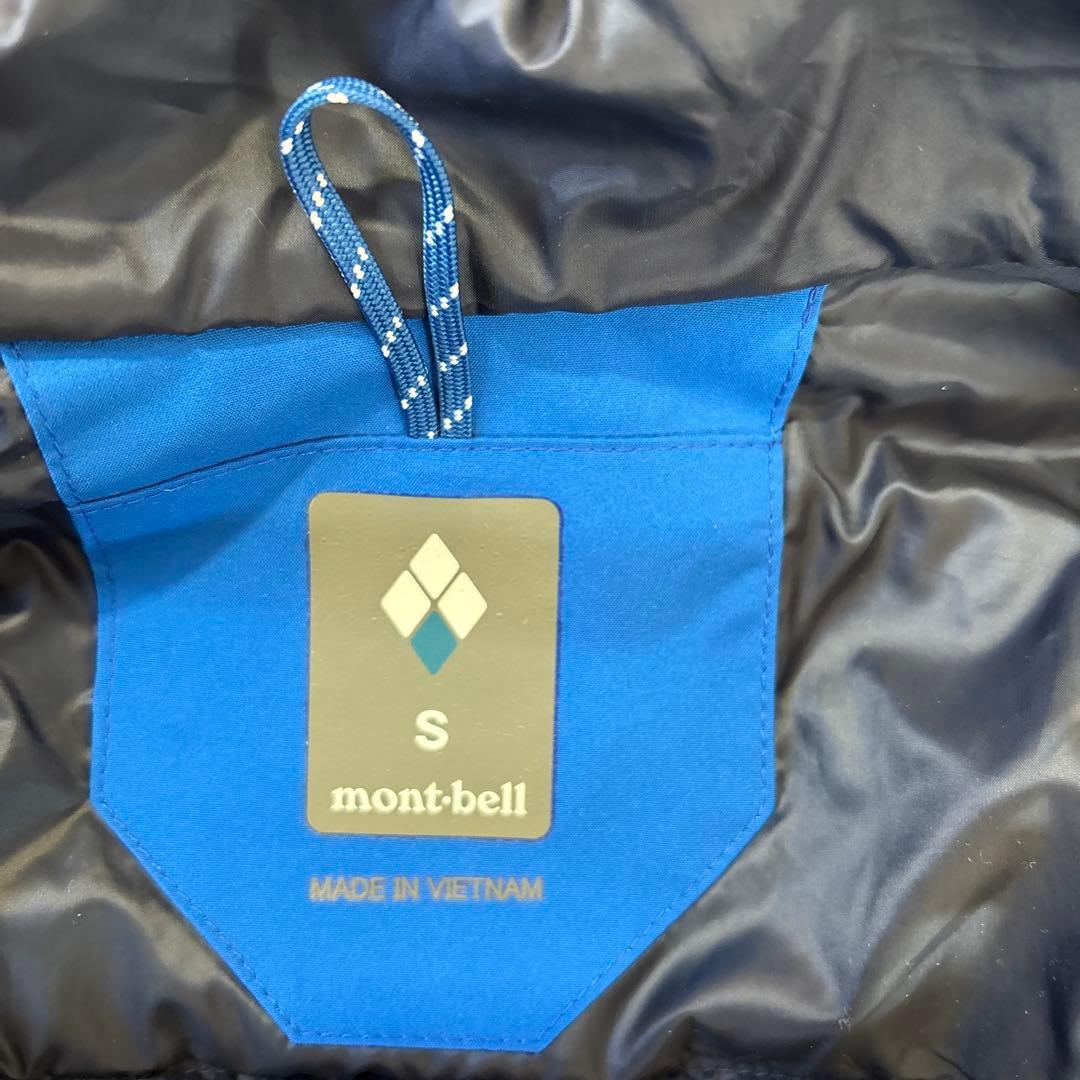 【美品 】モンベル パウダーステップパーカ ブルー S スノースポーツ