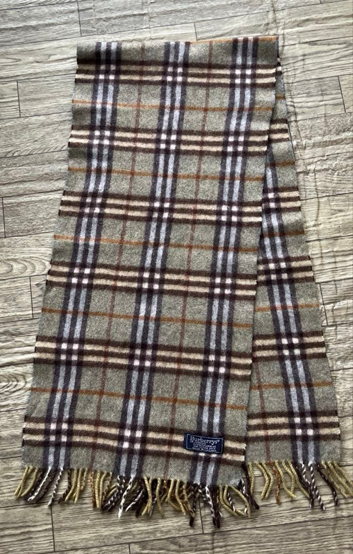 BURBERRY カシミヤ100％マフラー イギリス製