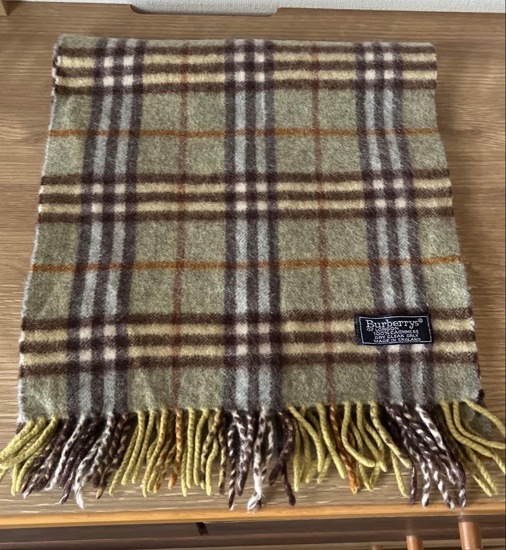 BURBERRY カシミヤ100％マフラー イギリス製