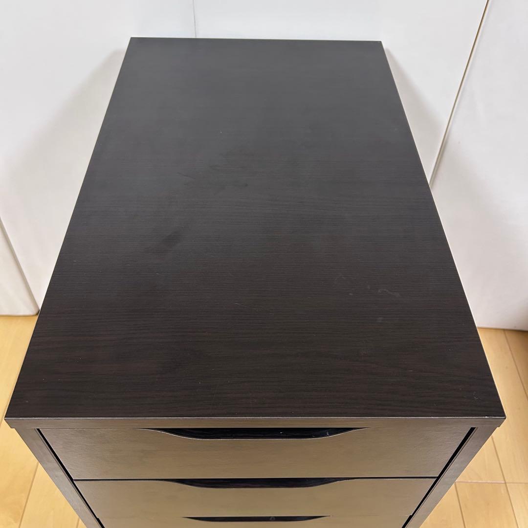 【美品】IKEA イケアALEX アレクス 引き出しユニット　ブラックブラウン