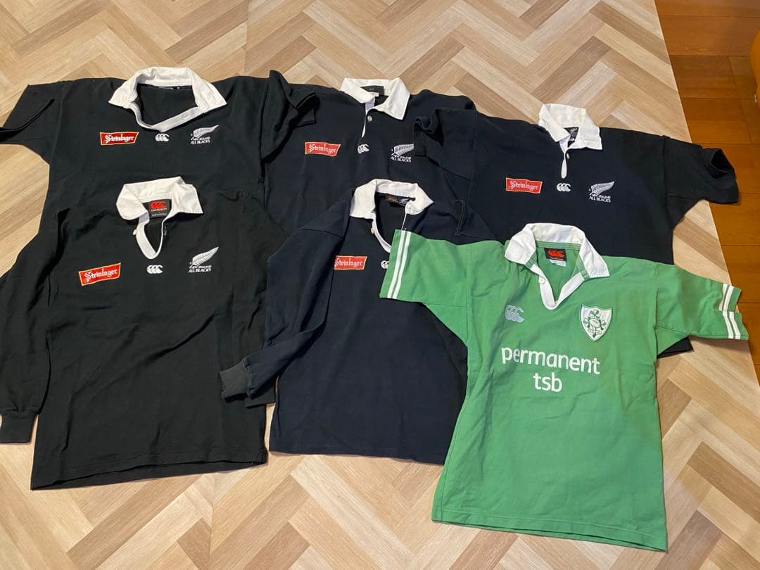 カンタベリー　ラガーシャツ　ビンテージ　6着　オールブラックス　アイルランド
