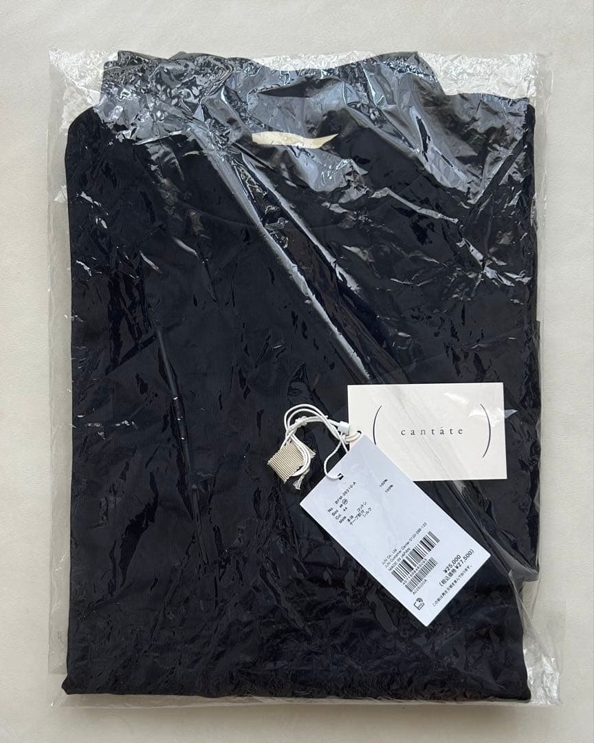 【新品未使用】cantate モックネック ロンT ネイビー サイズ48