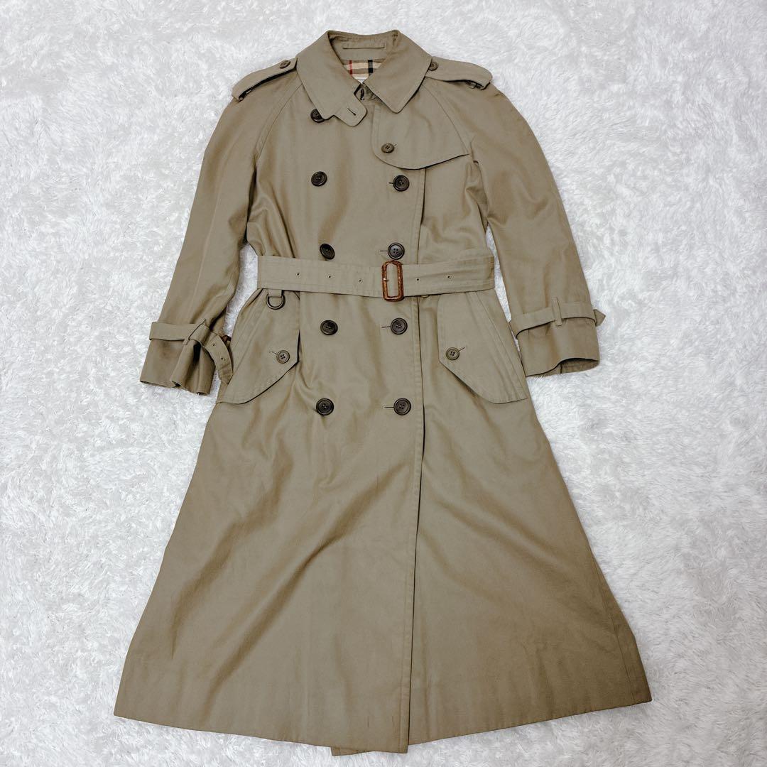 【白タグ】Burberrys バーバリー トレンチコート ノバチェック ベルト付