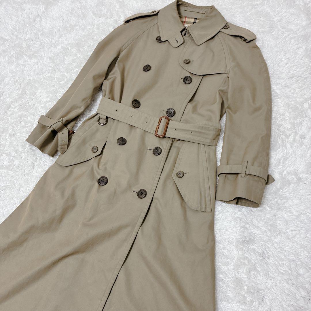 【白タグ】Burberrys バーバリー トレンチコート ノバチェック ベルト付
