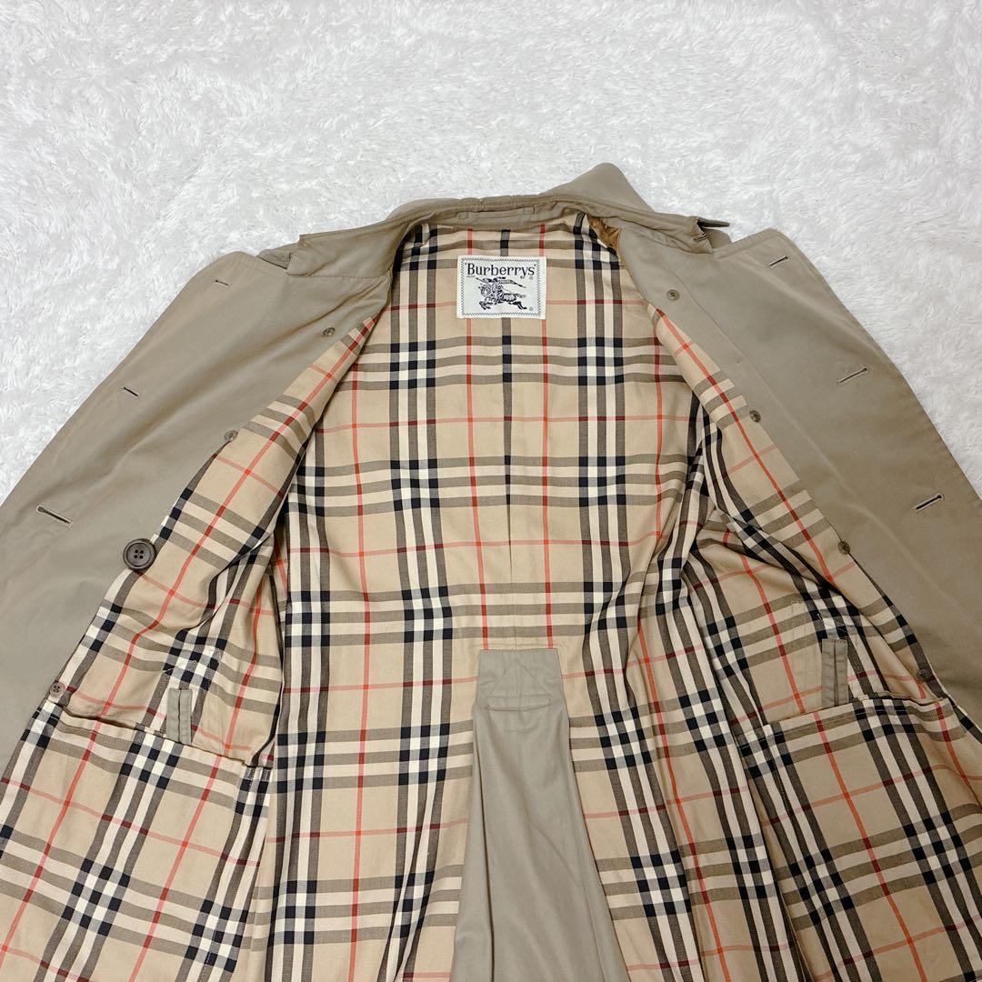 【白タグ】Burberrys バーバリー トレンチコート ノバチェック ベルト付