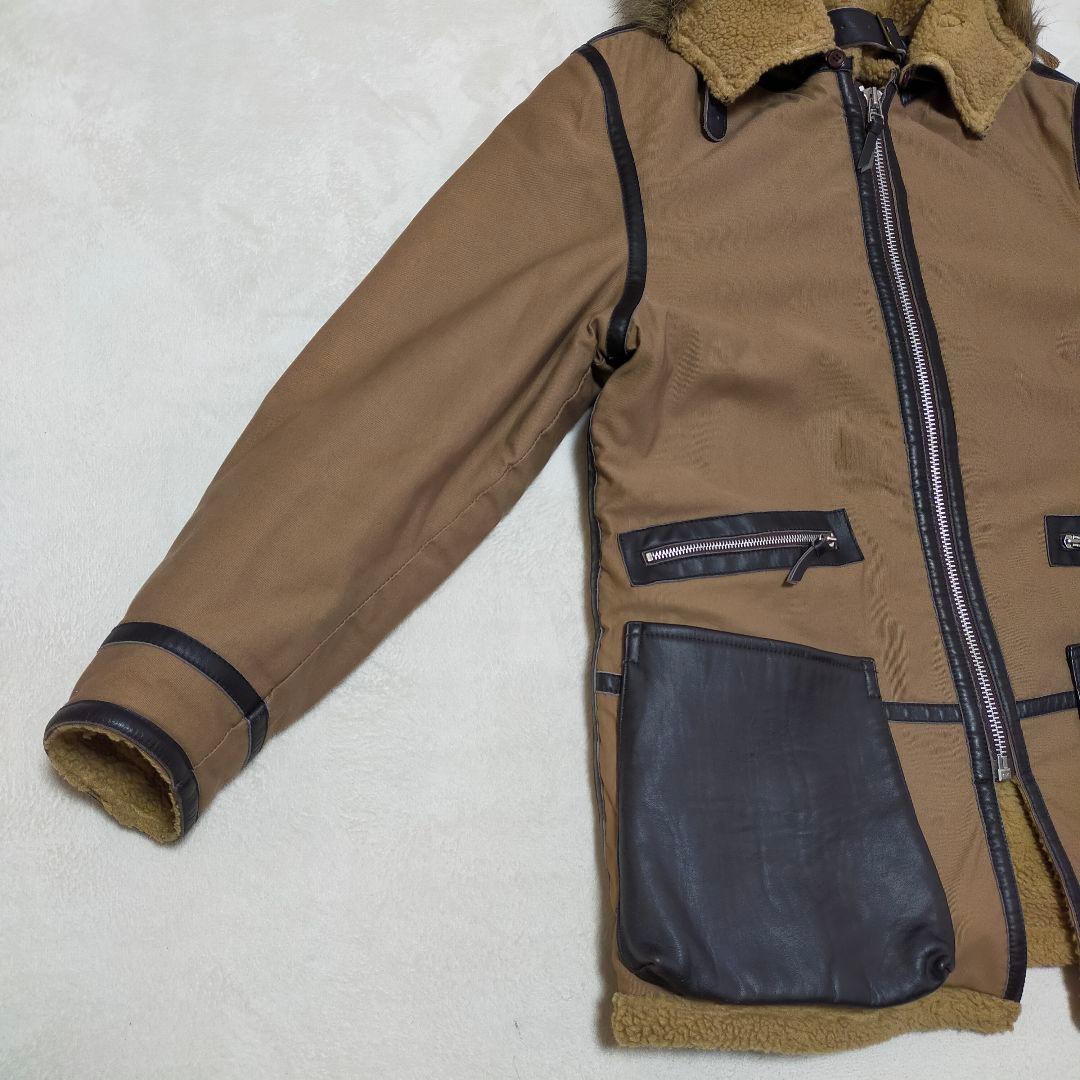 AVIREX　コットン×牛革　B−7　アラスカンコート　Lサイズ