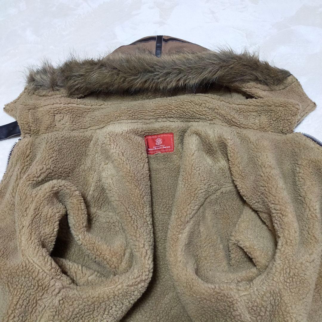 AVIREX　コットン×牛革　B−7　アラスカンコート　Lサイズ