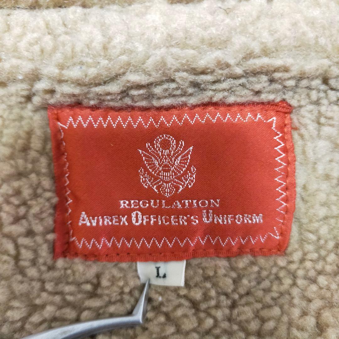 AVIREX　コットン×牛革　B−7　アラスカンコート　Lサイズ