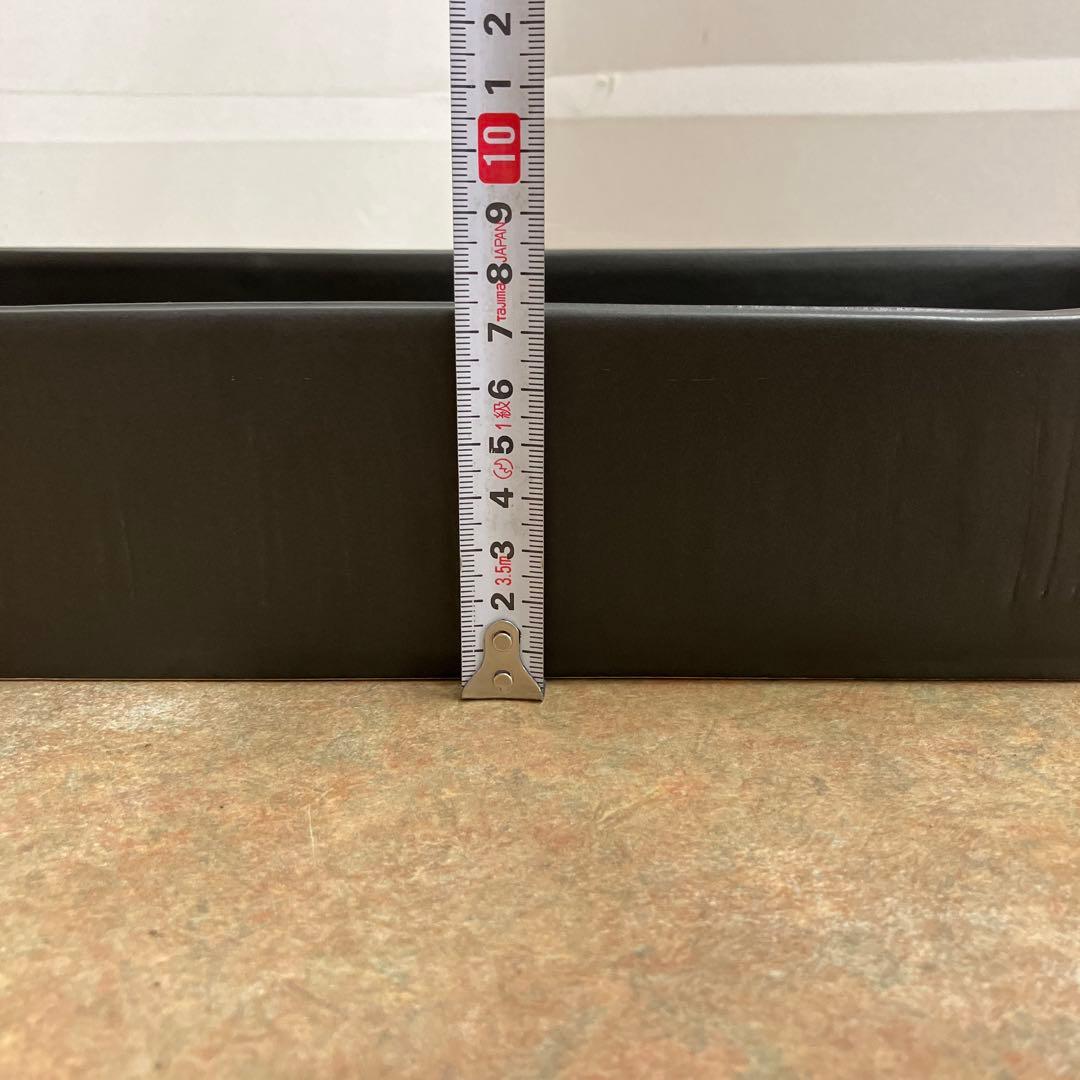 信楽焼楕円形花器水盤黒