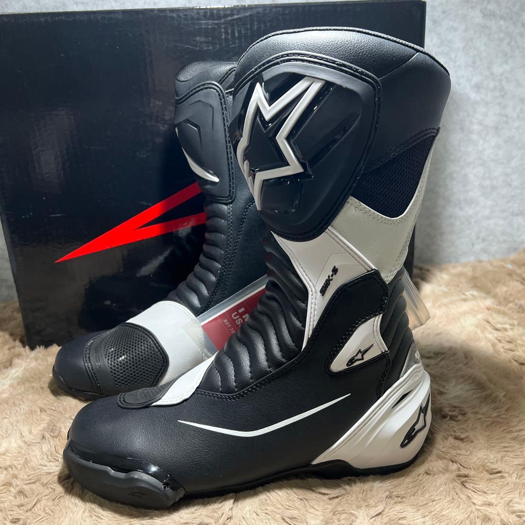 alpinestarsバイクブーツ ブラック/ホワイト SMX-Sブーツ