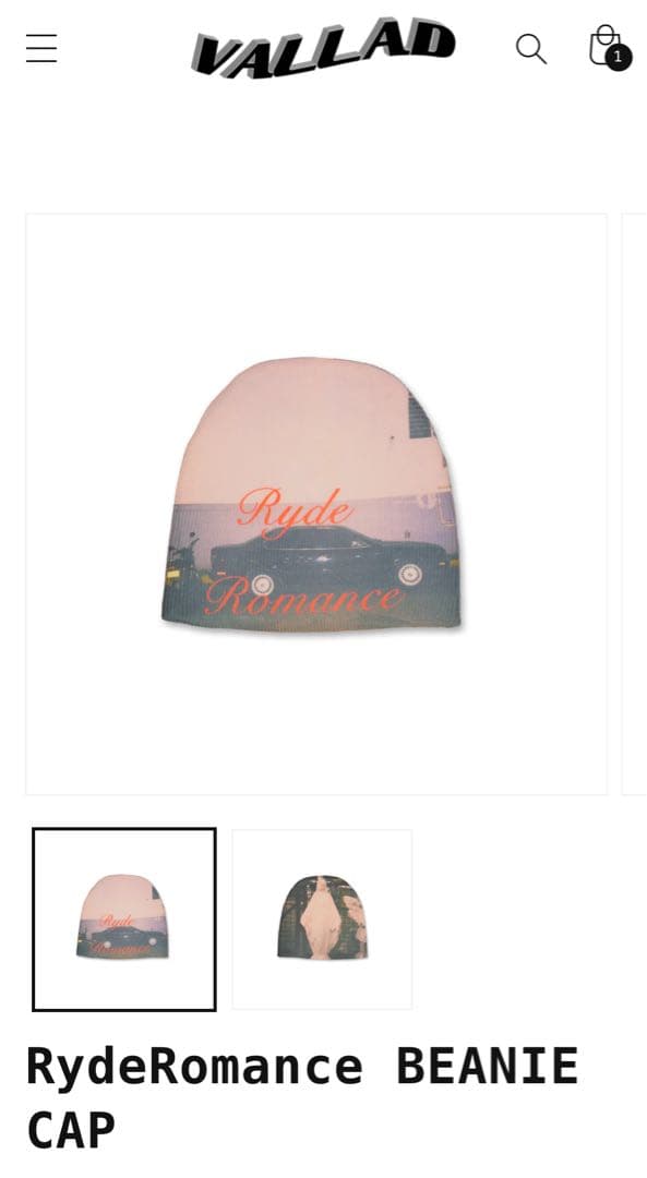 帽子 VALLAD RydeRomance BEANIE CAP Io