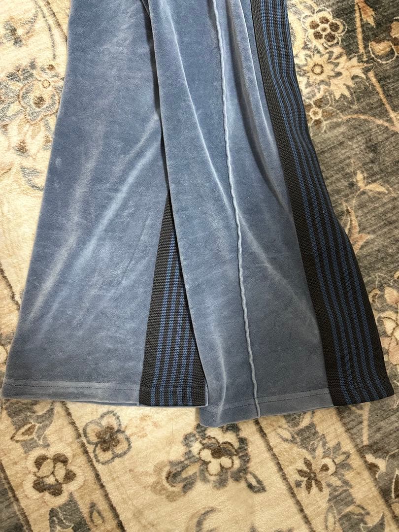 Needles トラックパンツ S グレー 蝶刺繍