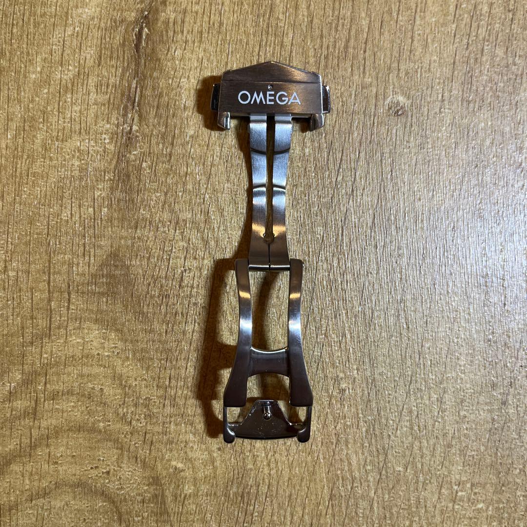 OMEGA オメガ　ネイビー クロコダイル　レザーベルト 20mm 濃紺