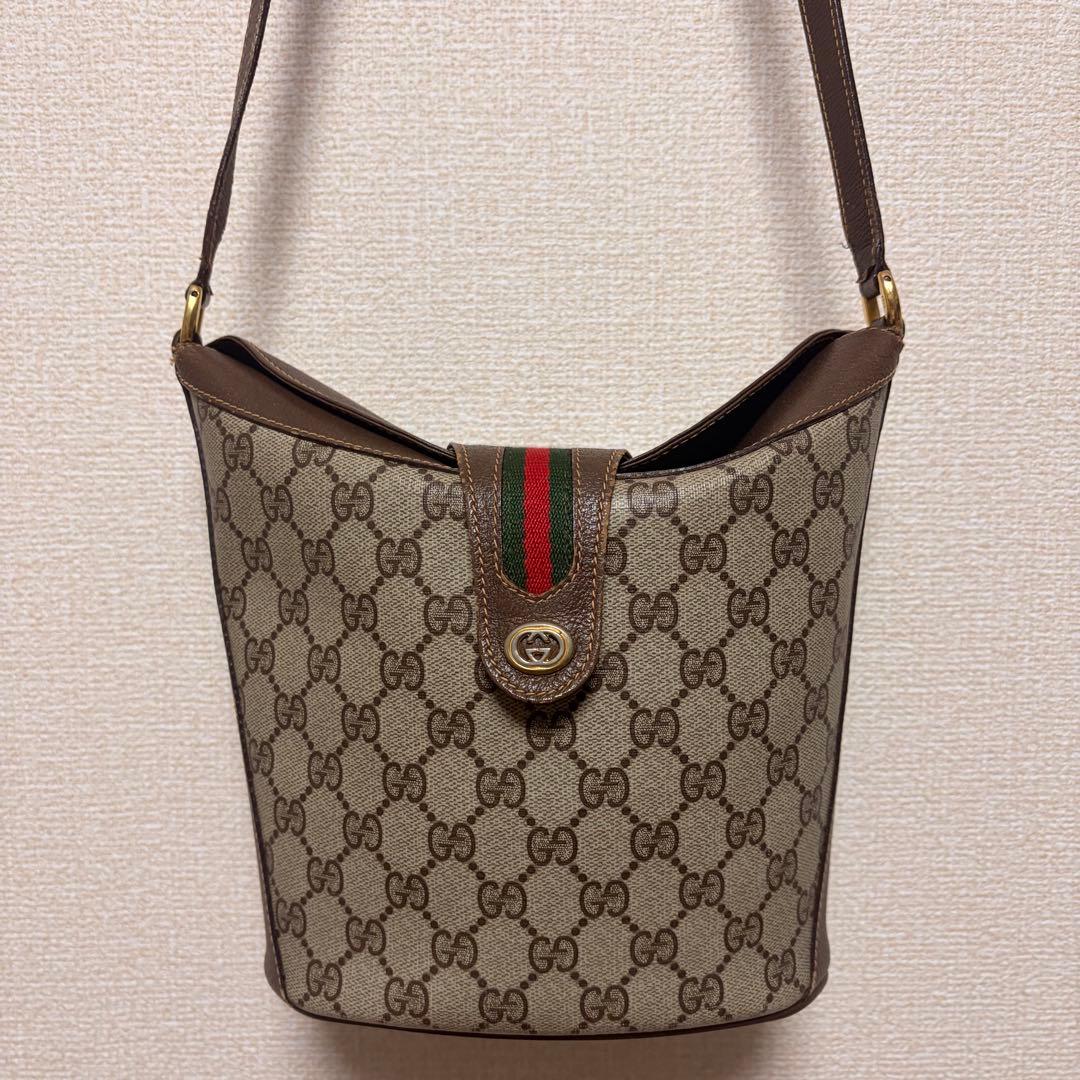Gucci GGキャンバス ショルダーバッグ オールドグッチ