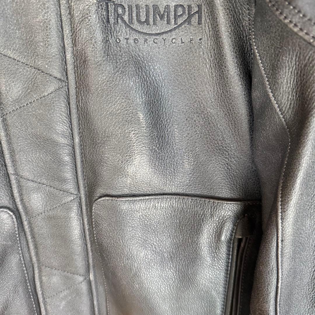 新品タグ付 トライアンフ カフェレーサー レザージャケット TRIUMPH