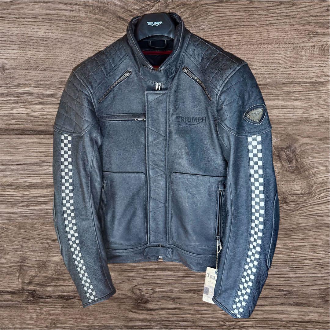新品タグ付 トライアンフ カフェレーサー レザージャケット TRIUMPH
