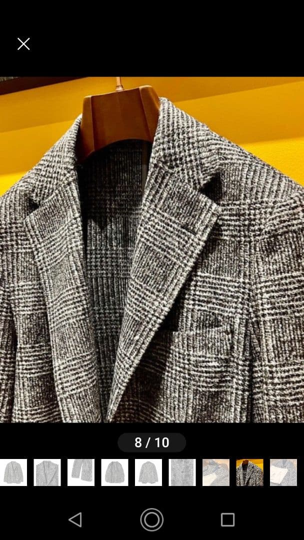 BEAMS F / EASY グレンチェック ジャケット　春秋冬