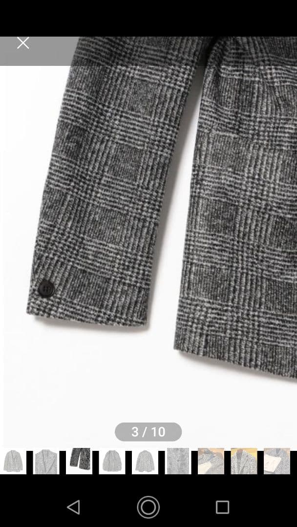 BEAMS F / EASY グレンチェック ジャケット　春秋冬