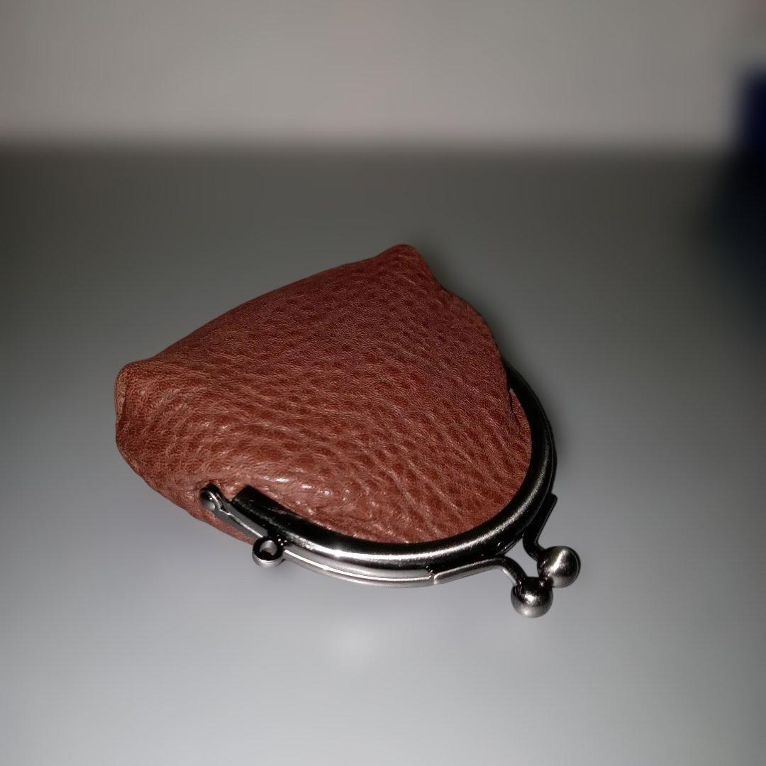 土屋鞄　トーンオイルヌメ　がま口　ミニがま口　小銭入れ　ケース　ブラウン