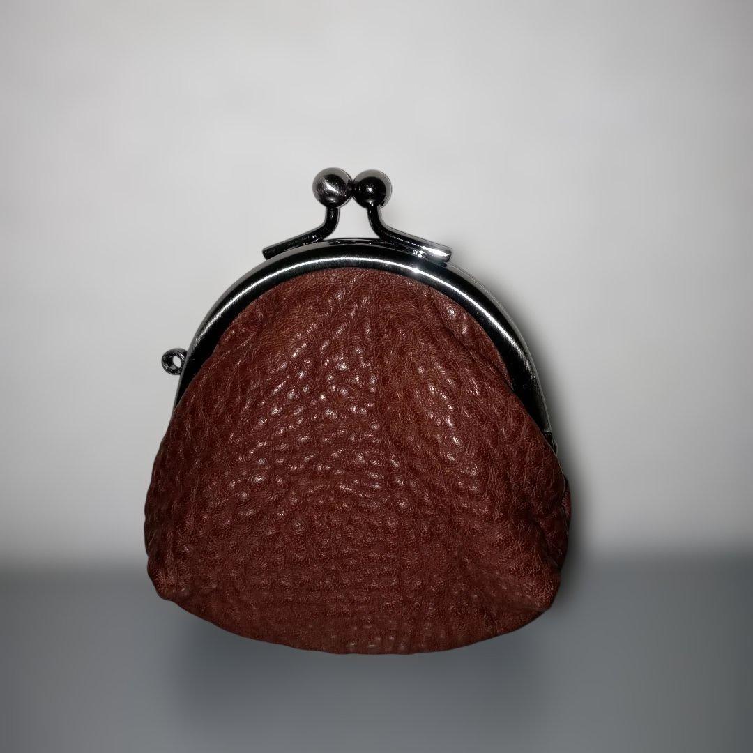 土屋鞄　トーンオイルヌメ　がま口　ミニがま口　小銭入れ　ケース　ブラウン