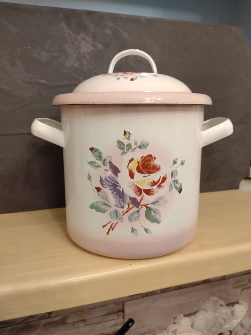 イマン iman プリンセスローズ 　ミニストッカー 琺瑯缶 レア ヴィンテージ