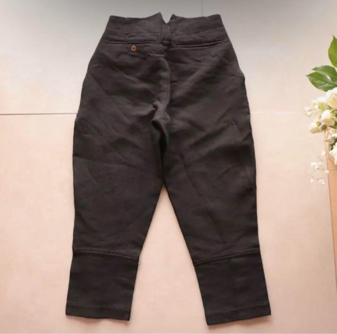 コムデギャルソン コムコム 裾ボタン切り替え ハイウエストスラックス