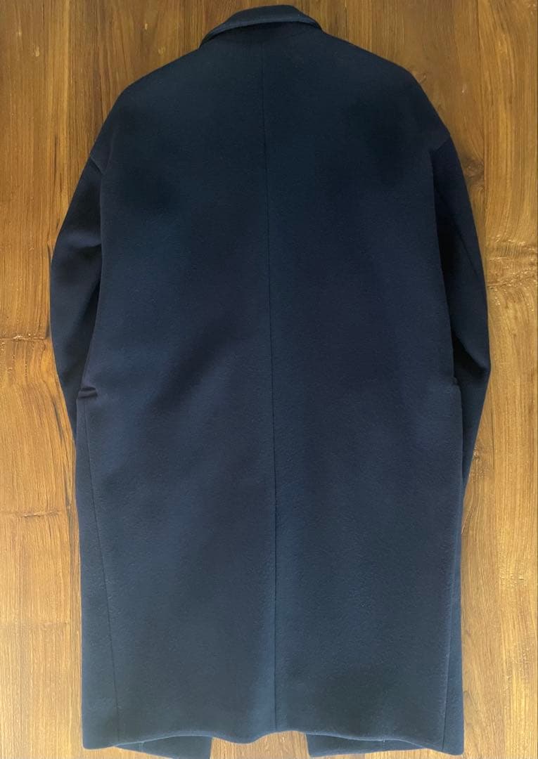 ENFOLD エンフォルド コクーン カシミア混 ネイビー タグ保管