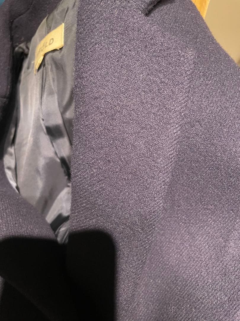 ENFOLD エンフォルド コクーン カシミア混 ネイビー タグ保管