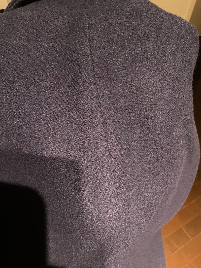 ENFOLD エンフォルド コクーン カシミア混 ネイビー タグ保管