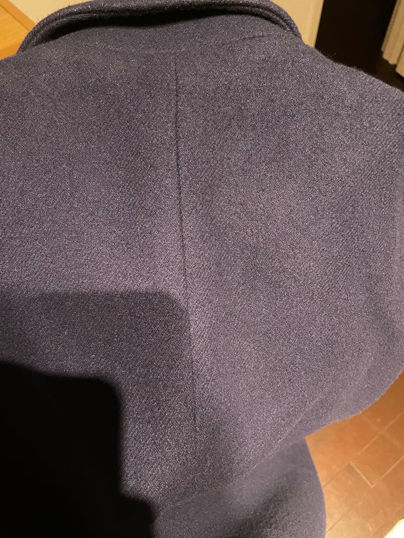 ENFOLD エンフォルド コクーン カシミア混 ネイビー タグ保管