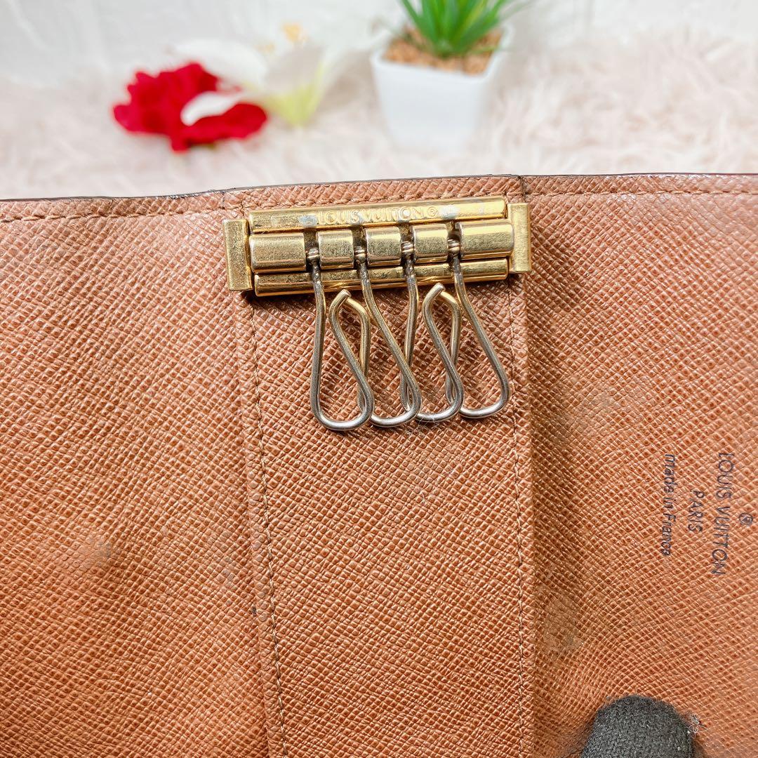 美品 ルイヴィトン ミュルティクレ4 モノグラム キーケース M69517