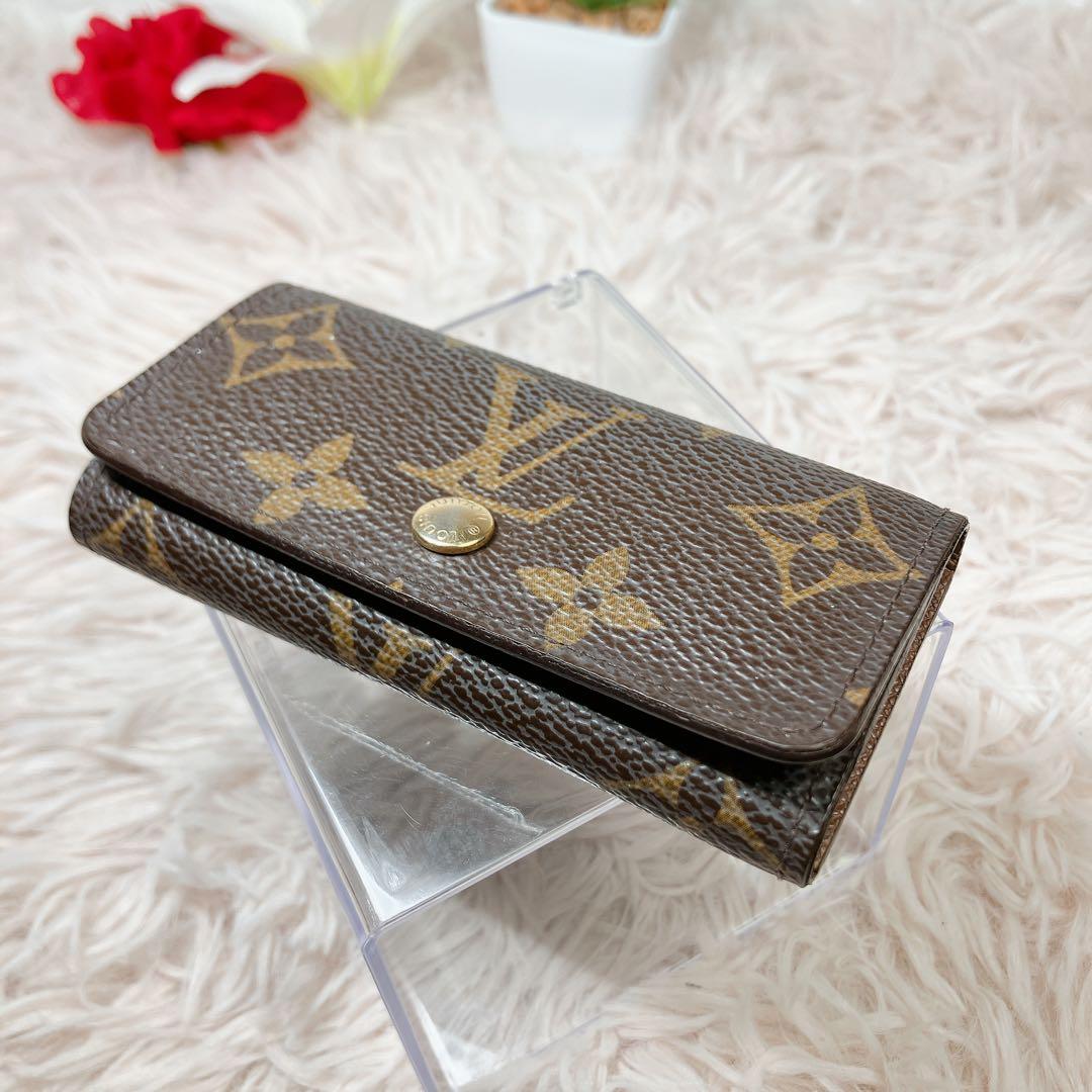 美品 ルイヴィトン ミュルティクレ4 モノグラム キーケース M69517