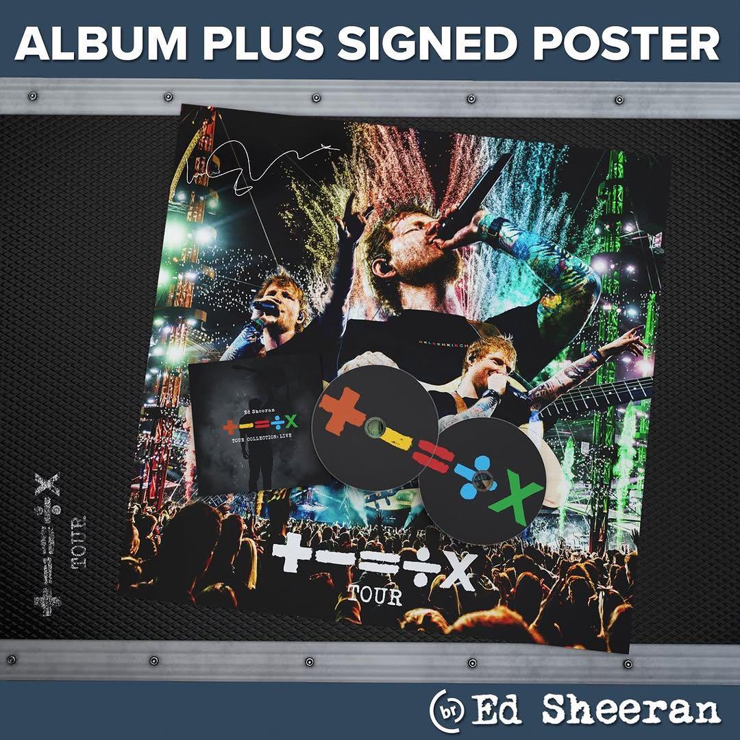 直筆サイン入りポスター付き エドシーラン 2枚組CDアルバム 新品