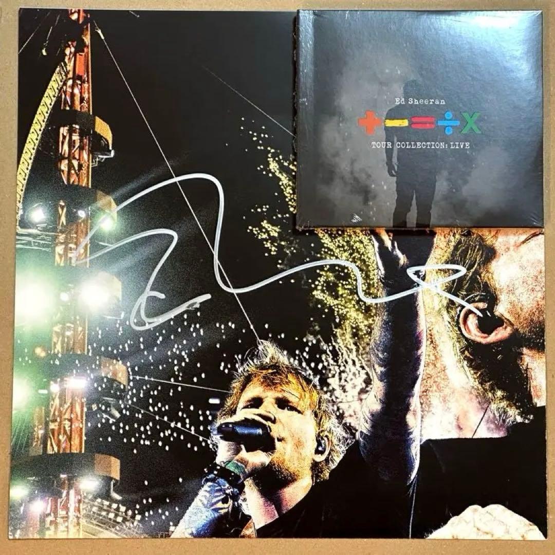 直筆サイン入りポスター付き エドシーラン 2枚組CDアルバム 新品