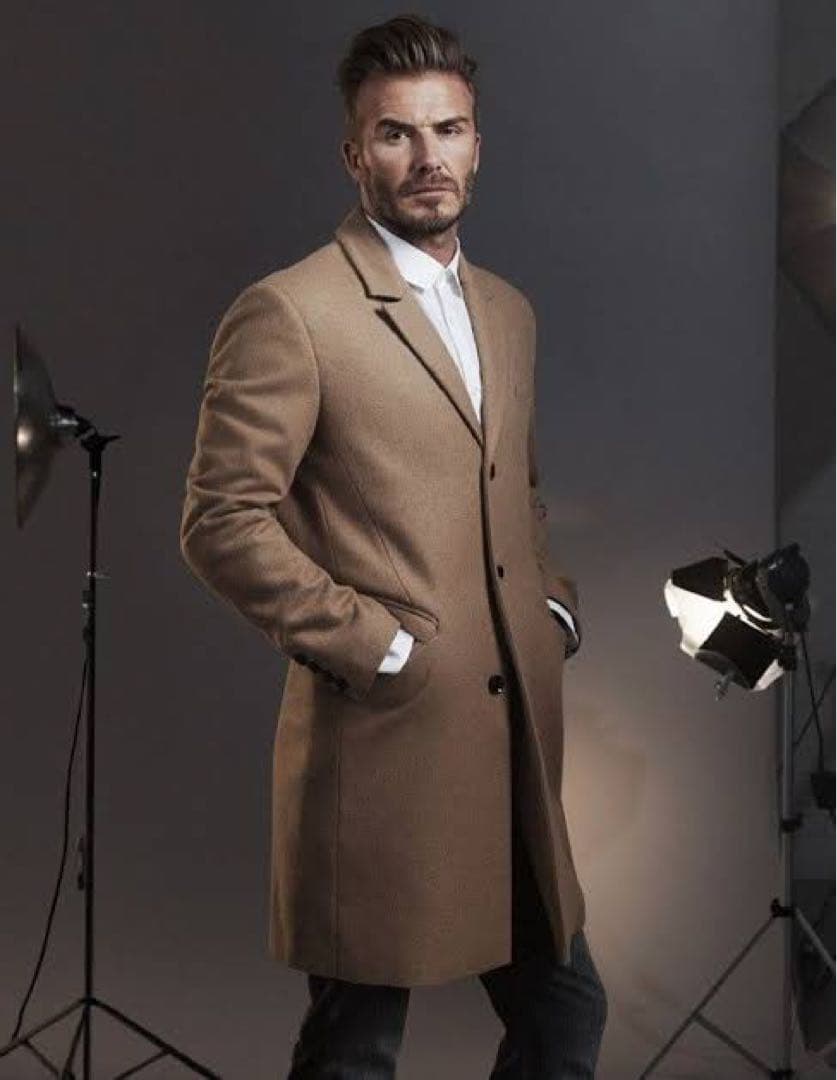 DavidBeckham チェスターコート ウールジャケット  Ssize