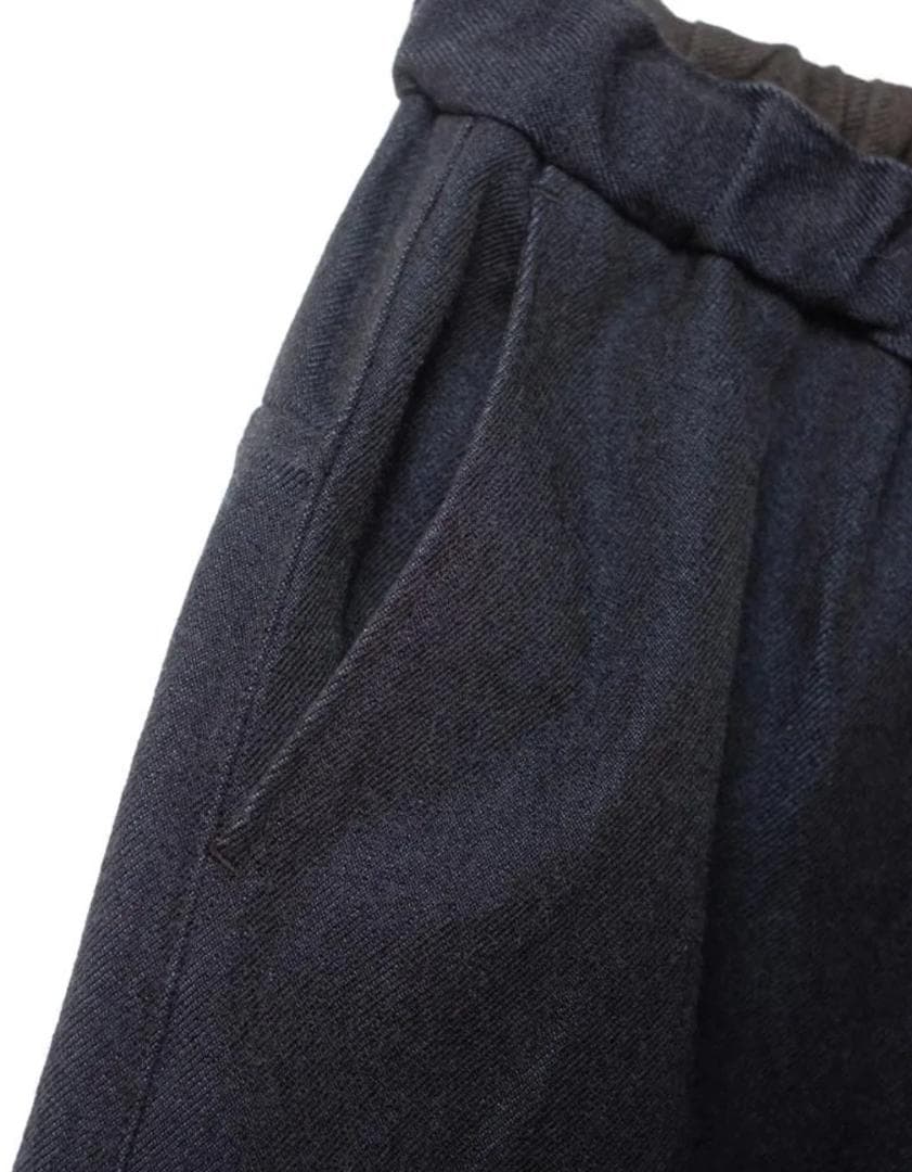 MITTAN　PT-125　NMウールOCツイルパンツ　紺黒