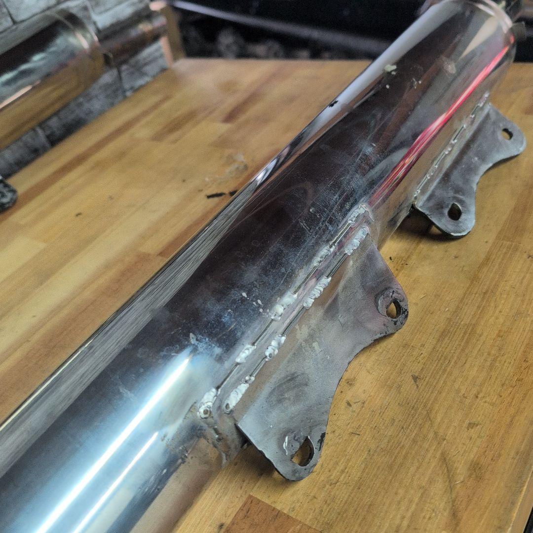 イントルーダー400クラシック　VK56A ワンオフ　ステンレスマフラー