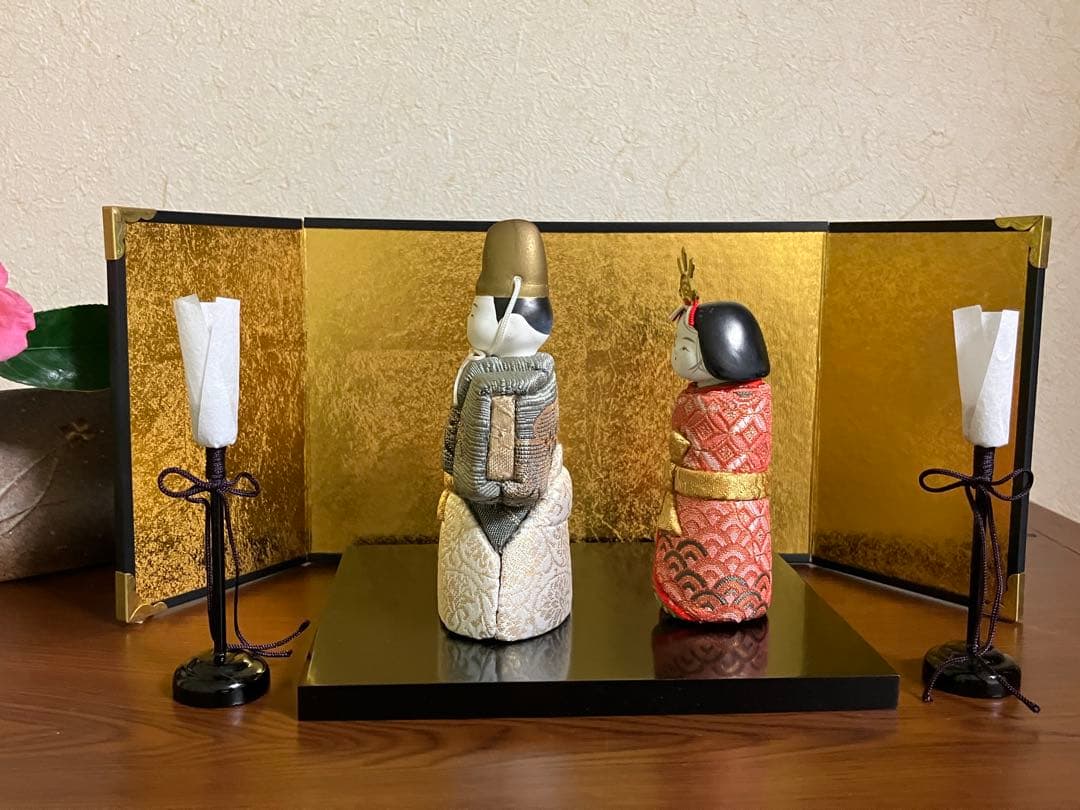 木目込み人形　「小梅立雛」