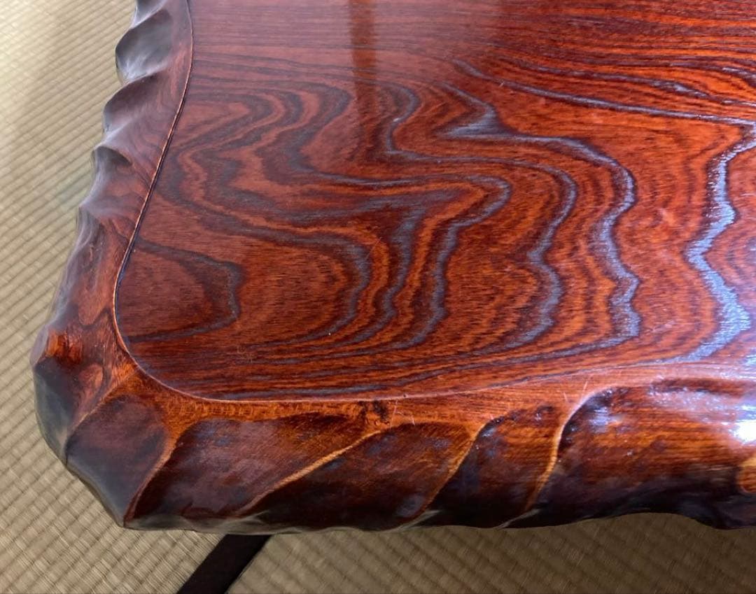 天然木一枚板 高級座敷机 150×90×32 送料込