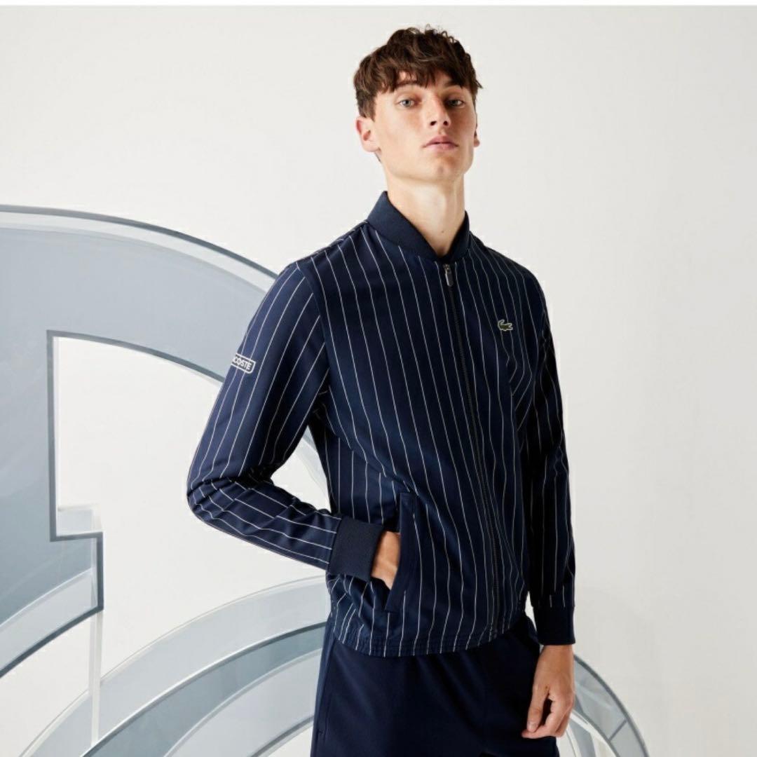 【希少・未使用】LACOSTE ジョコビッチモデル ピンストライプ ブルゾン