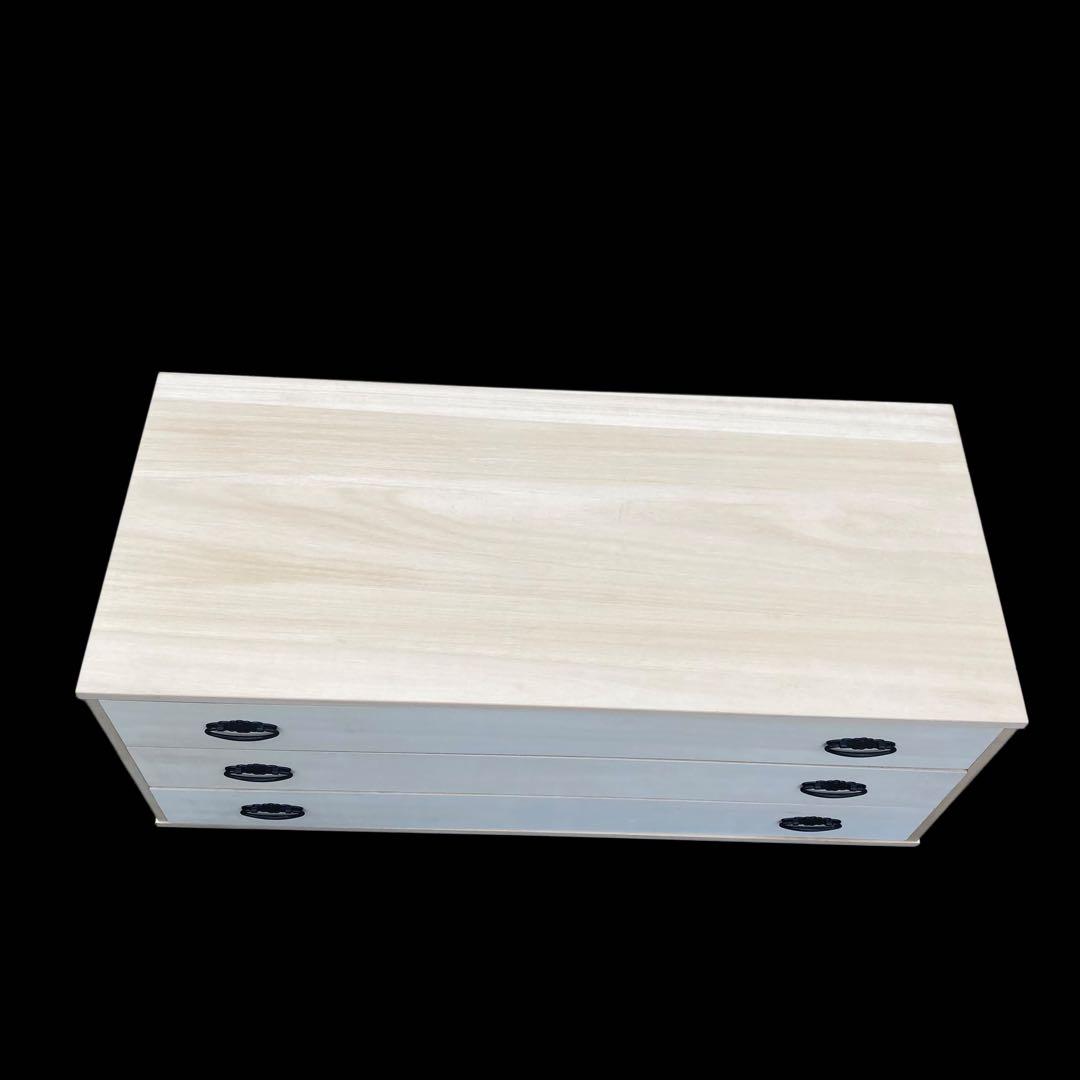 美品　桐タンス　着物用　3段　日本製