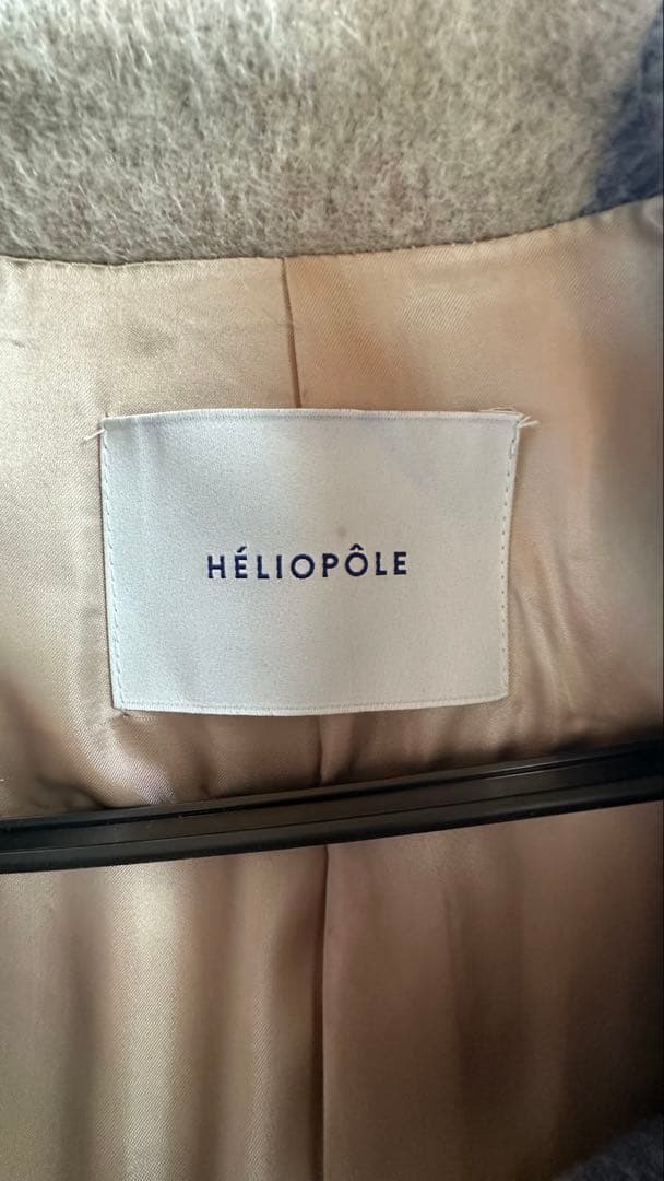 HELIOPOLE　エリオポール チェスター　シャギーチェック　コート