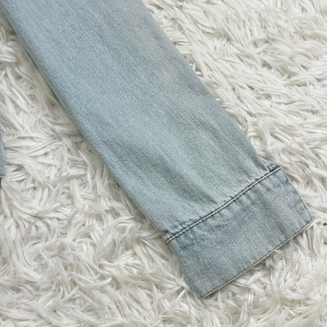 美品　フェンディ　デニムジャケット　金ボタン　レディース　インディゴブルー　40