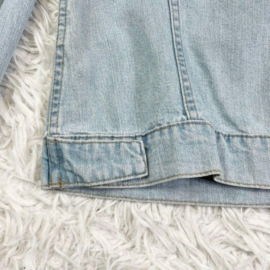 美品　フェンディ　デニムジャケット　金ボタン　レディース　インディゴブルー　40