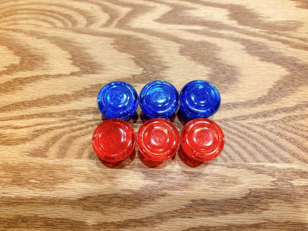 combo button 24mm Ruby3個 Sapphire3個