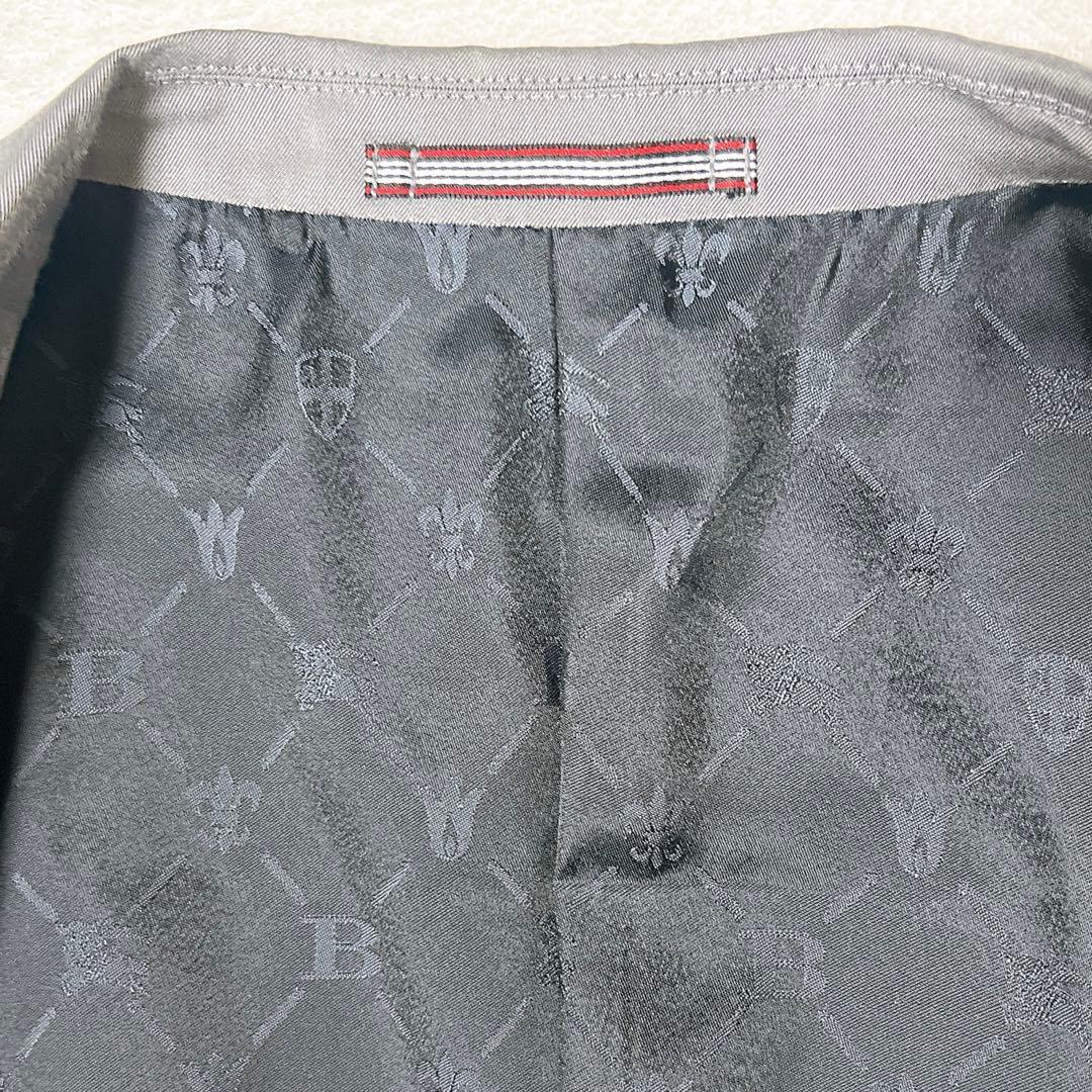 極美品 バーバリーブラックレーベル スーツセットアップ パンツタグ付 グレー M