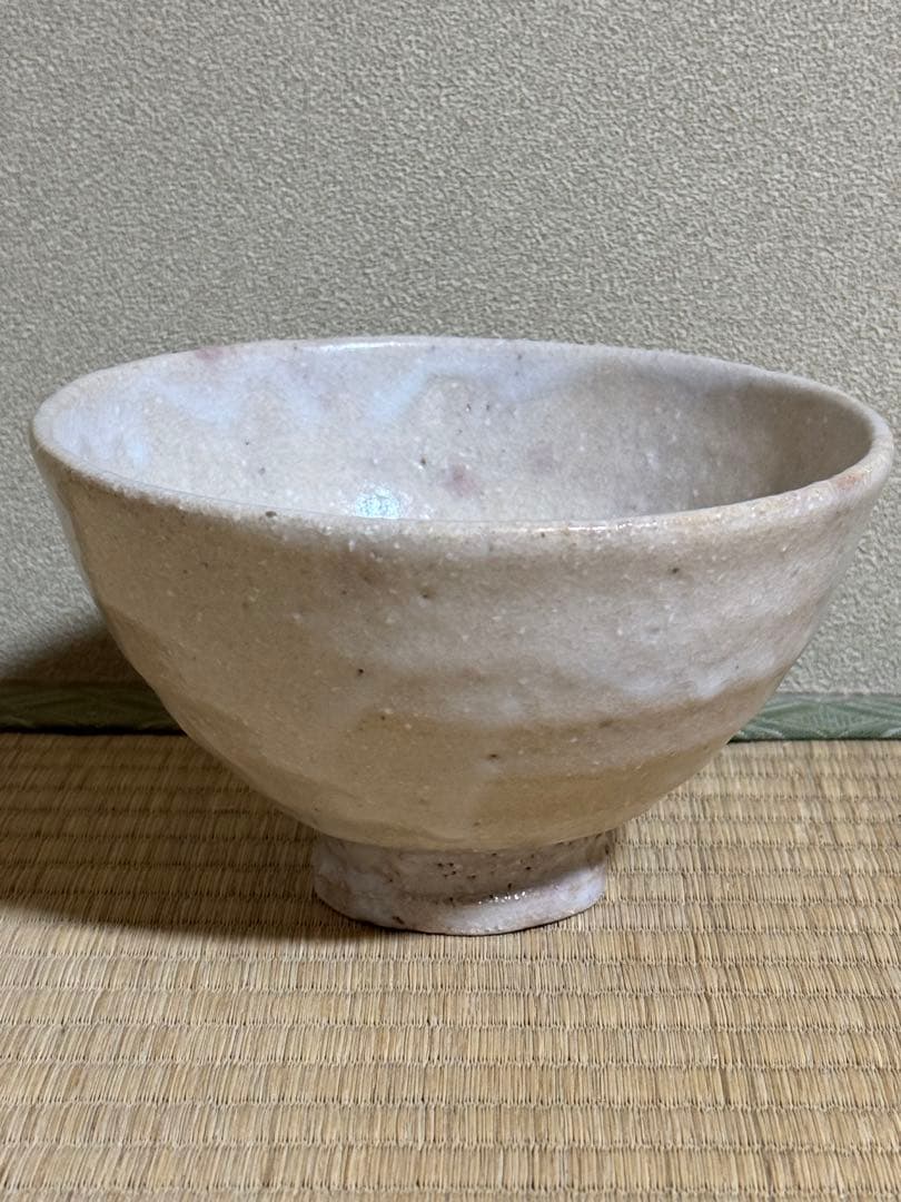 坂田泥華　萩茶碗